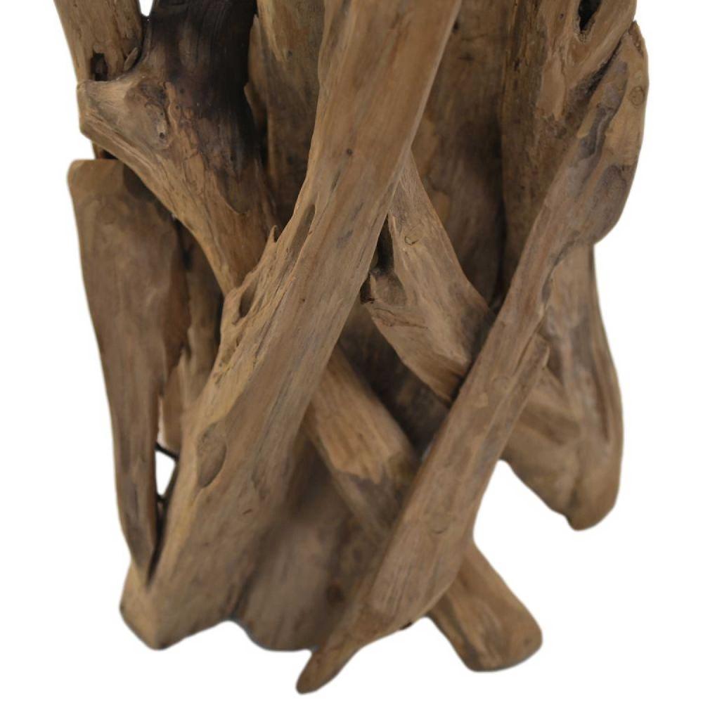 Emob Kaarsenhouder Voor 5 Kaarsen Wiggo - 27x27x39cm - Teak Drijfhout