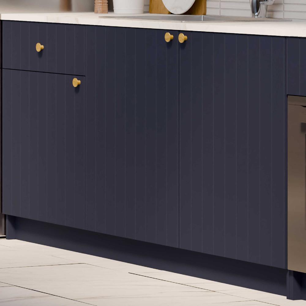 emob Keukenkast Chester - 3 deuren & 1 lade - indigo/marmer
