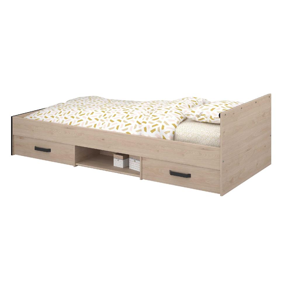 Emob Kinderbed Alma 90x200 Met Opbergruimte - Eikdecor