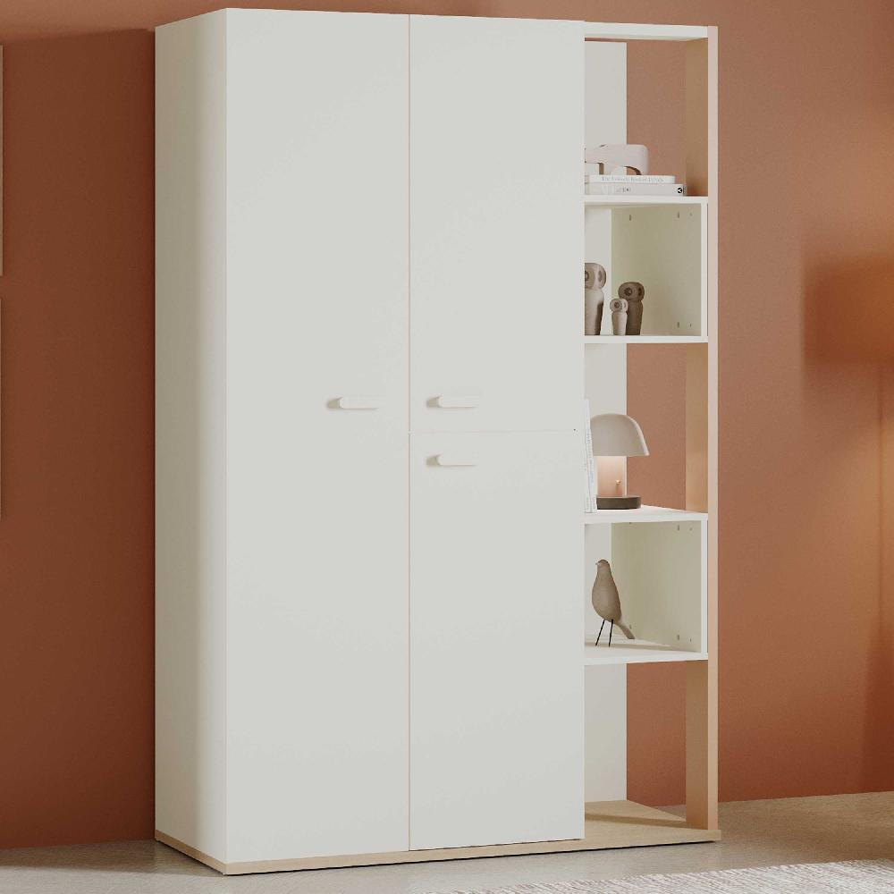 emob Kledingkast Camillia - 119 70x51 50x186 90 cm - Beige/terracotta