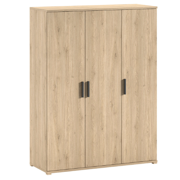 Emob Kledingkast Sammie - 150x59x199cm - 3 Deuren - Eikdecor