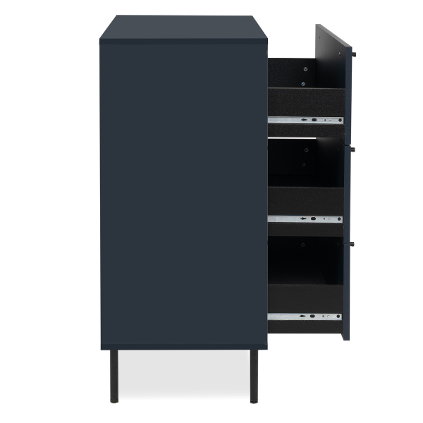 Emob Ladekast Carillon - 80x40x90cm - 3 Lades - Marineblauw