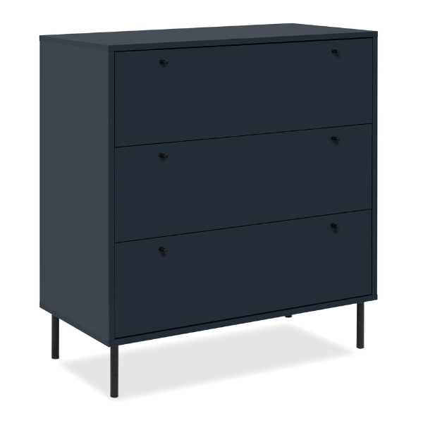 Emob Ladekast Carillon - 80x40x90cm - 3 Lades - Marineblauw