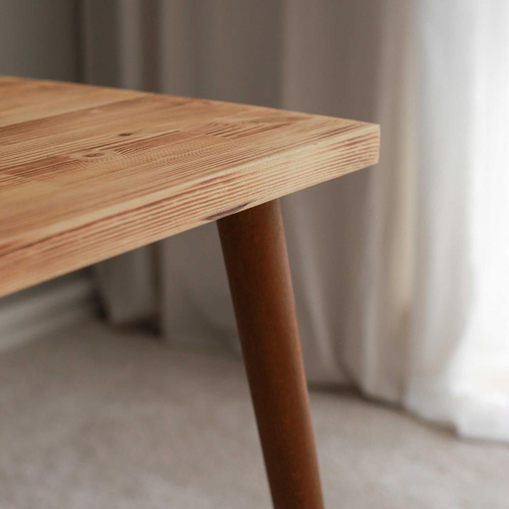 Emob Locelso Bureau - 100% Grenen Massief Hout - Beukenhouten Poten - Eikenkleur
