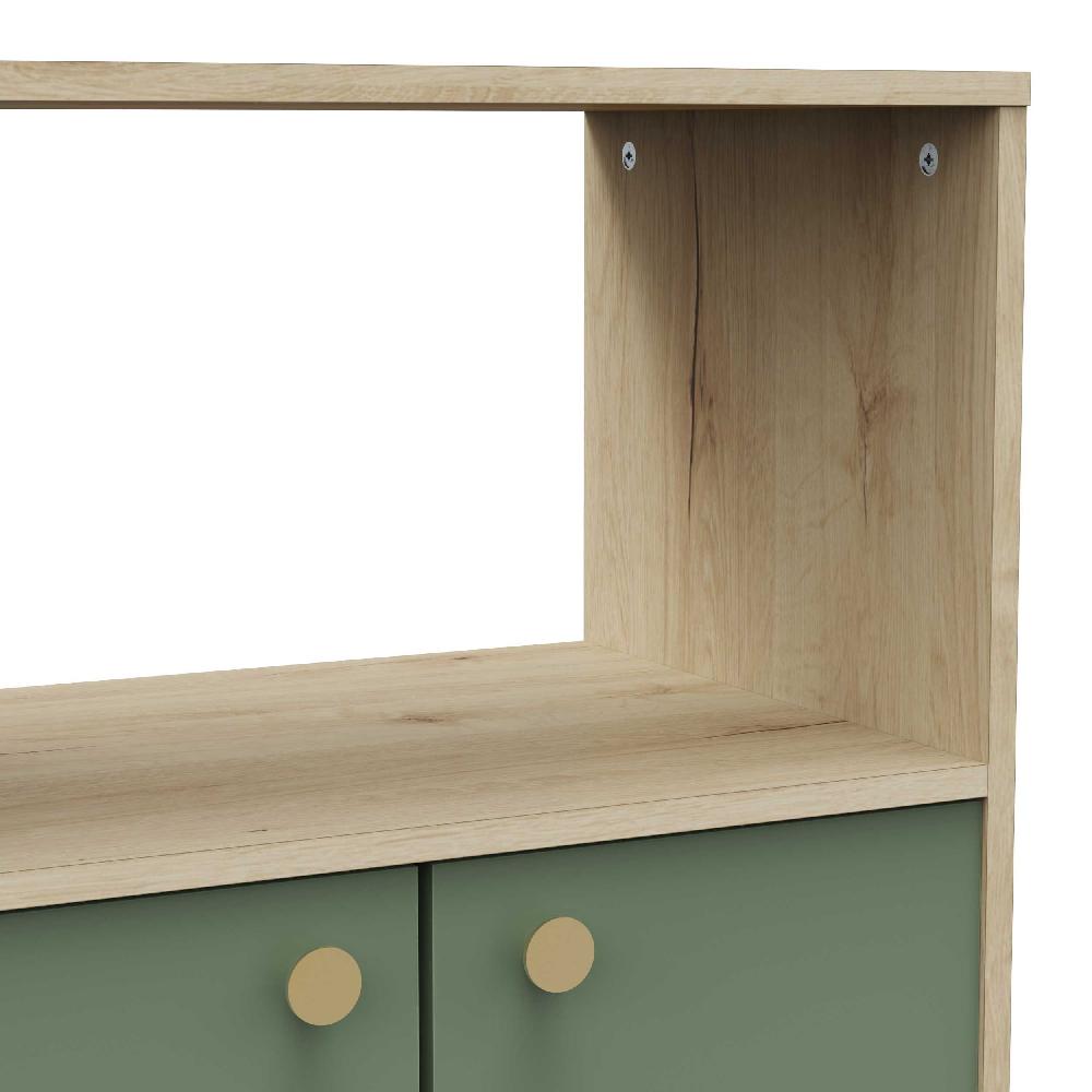 Emob Microgolfovenkast Pistache - 59x40x100cm - 2 Deuren - Groen