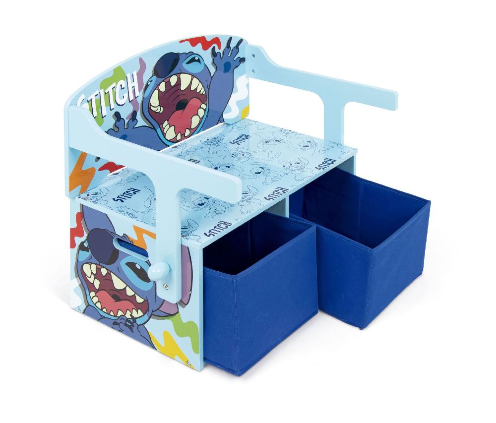 Emob Omvormbare Zitbank Lillo & Stitch - 60x57x47 Cm -Blauw/spaanplaat