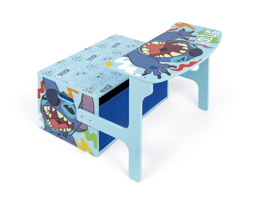 Emob Omvormbare Zitbank Lillo & Stitch - 60x57x47 Cm -Blauw/spaanplaat