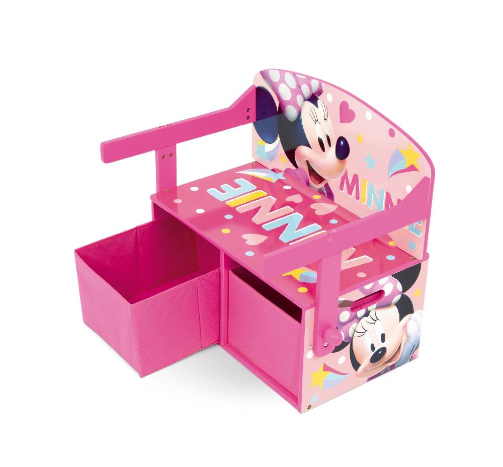 Emob Omvormbare Zitbank Minnie Mouse - 44x60x70 Cm - Roze/spaanplaat