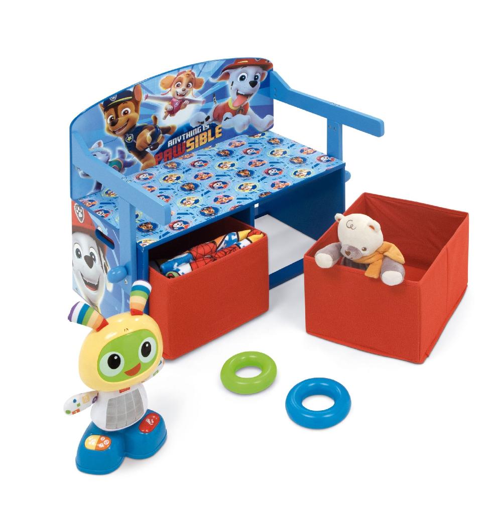 Emob Omvormbare Zitbank Paw Patrol - 44x60x70 Cm - Blauw/spaanplaat
