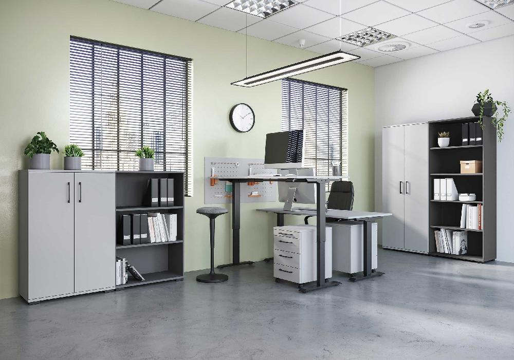 Emob Opbergkast Presley 80cm Met 2 Deuren - Lichtgrijs