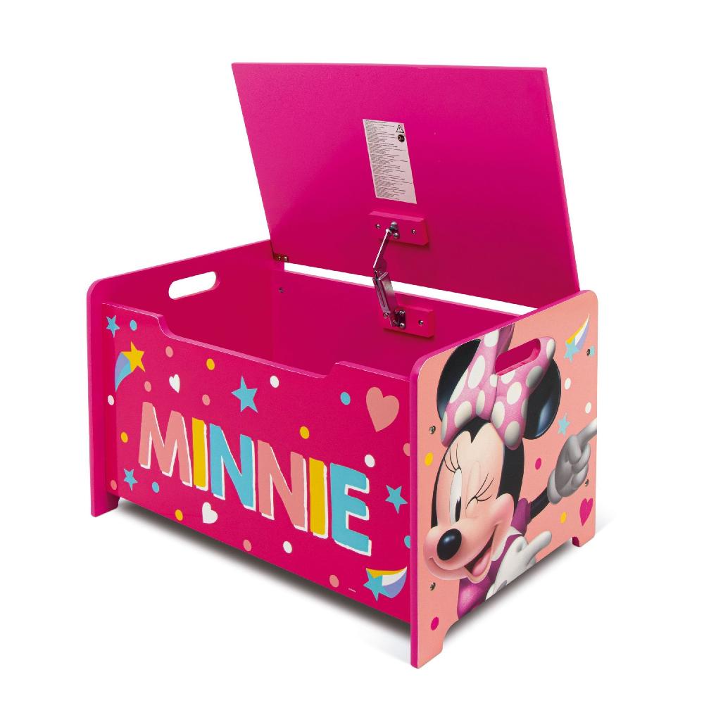 Emob Opbergkoffer Minnie Mouse - 62 50x40x37 Cm - Roze/spaanplaat