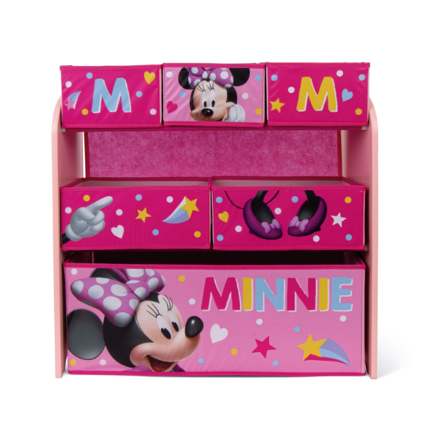 emob Opbergrek Minnie Mouse - 30x60x62 cm - Roze/spaanplaat