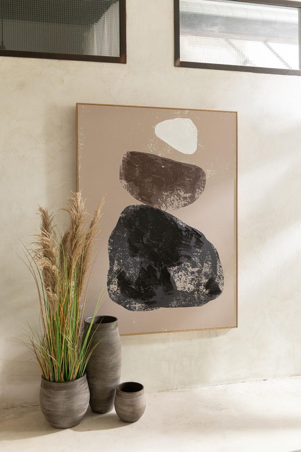 Emob Pampas Gras 5 Koppen In Pot Pvc Groen/beige Small