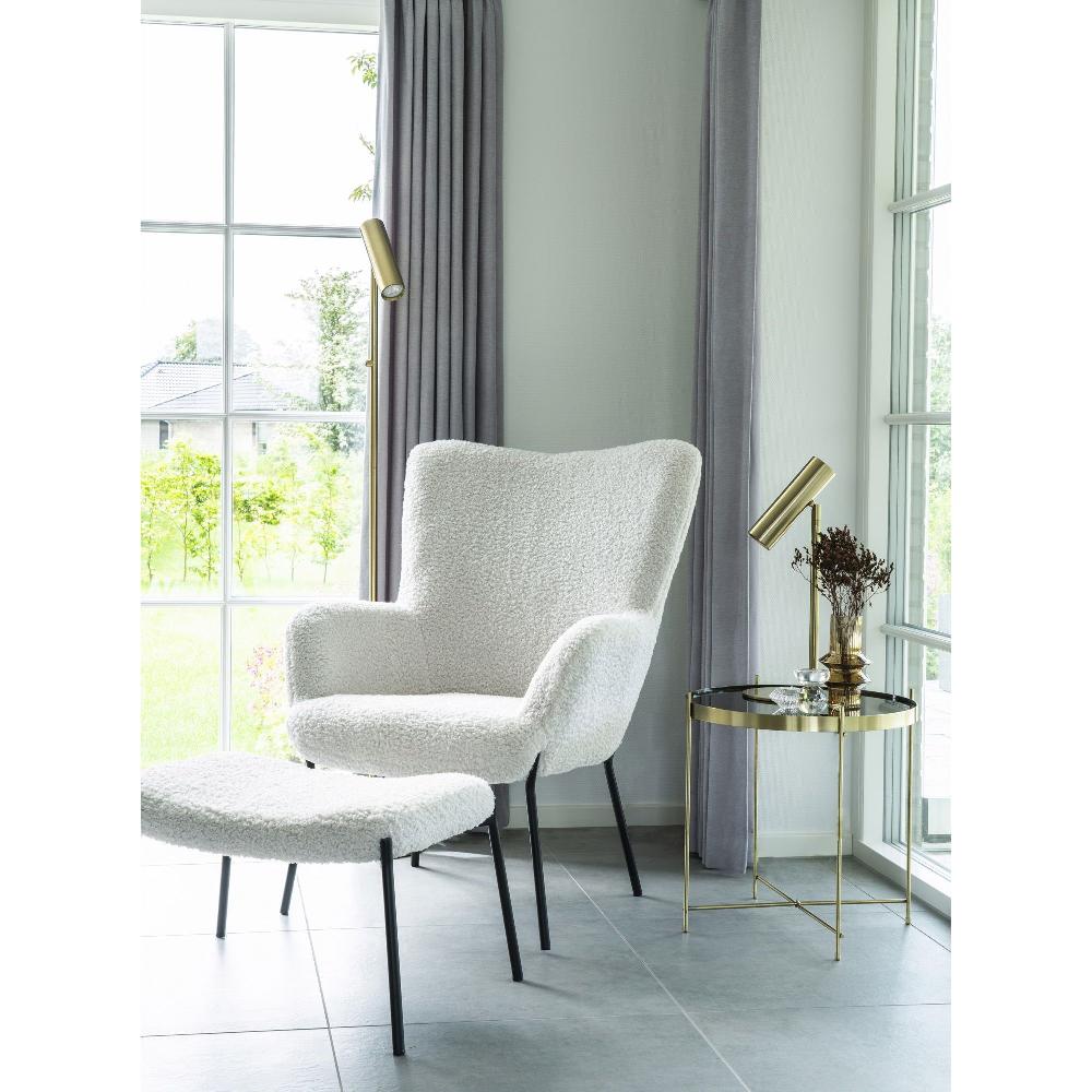Emob Paris Messing Tafellamp - Elegant Ontwerp 200 Cm Stoffen Koord
