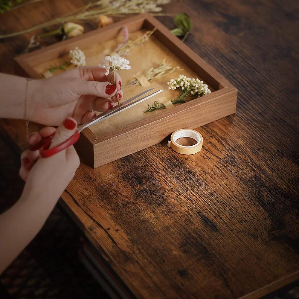 Emob Salontafel Bill 106x60 1 Legplank - Rustiek Bruin/zwart