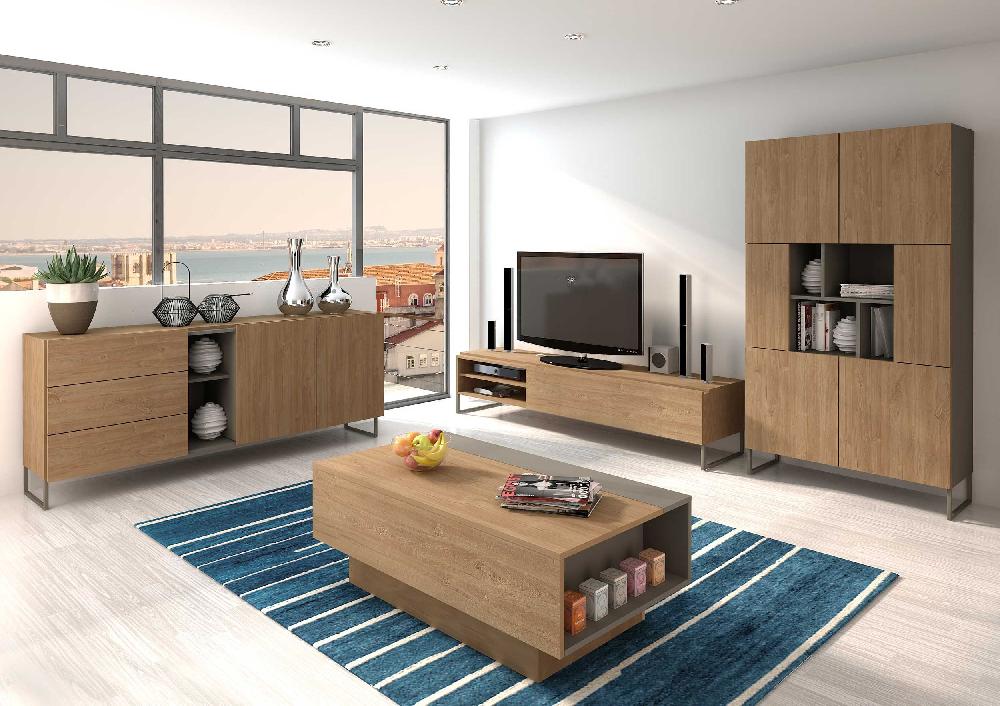 Emob Salontafel Nomi 110x57 Met Uitschuifbaar Tafelblad - Bruin