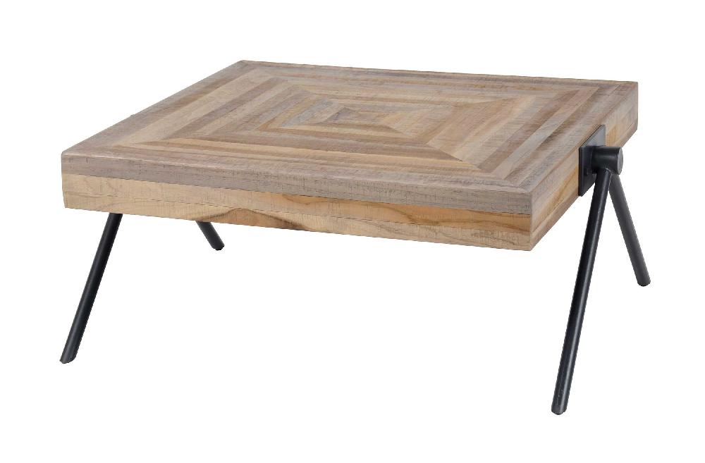 Emob Salontafel Teca Balans Vierkant 70x70 Industrieel - Teak
