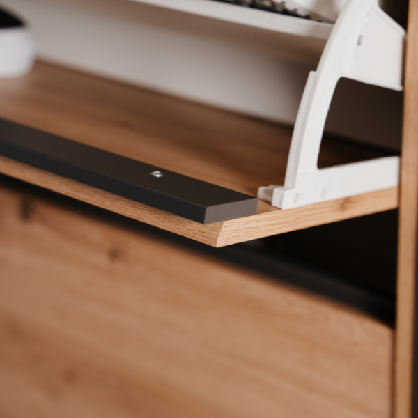 Emob Schoenenkast Damon - 70x25x125cm - 3 Deuren - Eikdecor