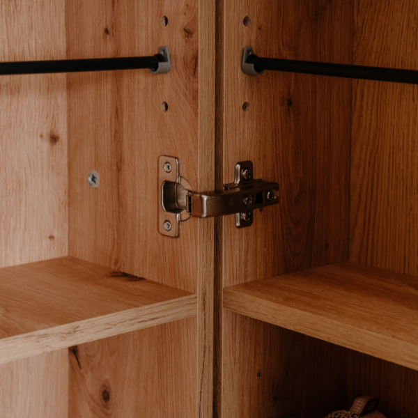 Emob Schoenenkast Satine - 74x34x181cm - 2 Deuren - Artisan Eikdecor