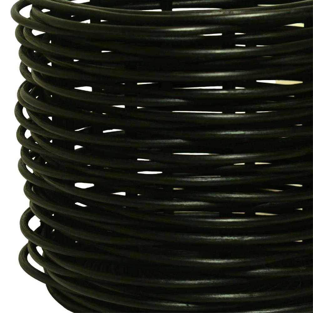 Emob Set Van 2 Opbergmanden - Ø36x30/Ø50x40 - Rotan - Zwart