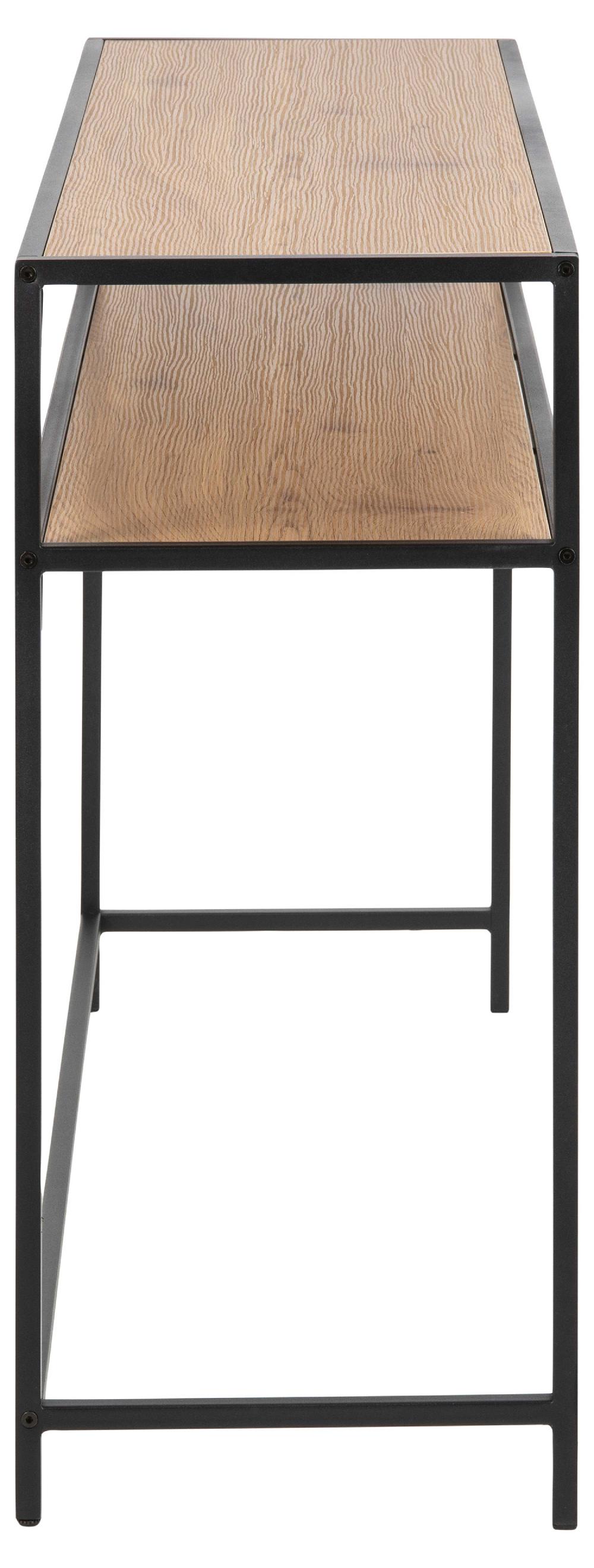 Emob Sidetable Dover 120cm Industrieel - Zwart/wilde Eik