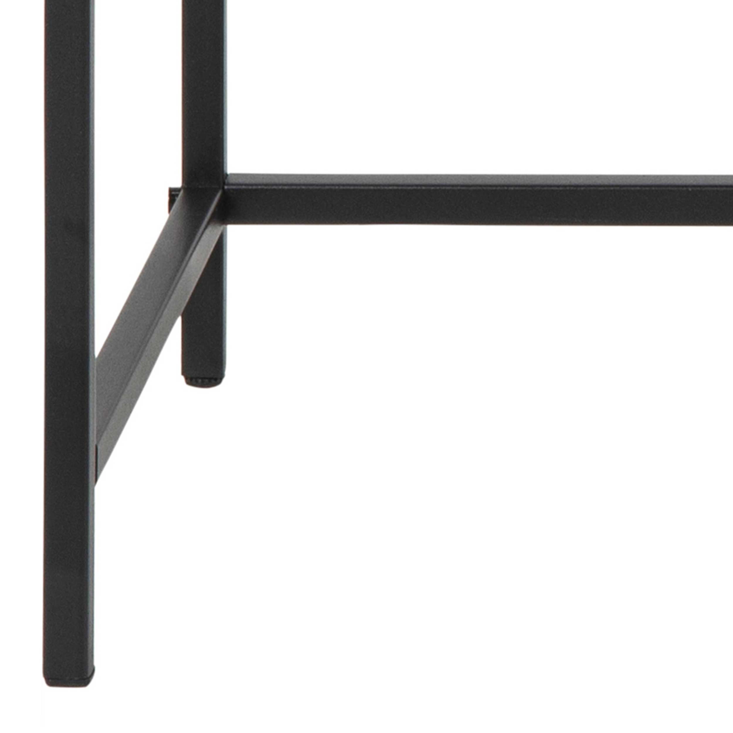Emob Sidetable Dover 120cm Industrieel - Zwart/wilde Eik