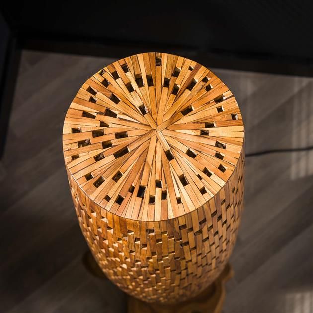 Emob Staande Lamp Stefanos 145 Cm-gerecycled Teakhout