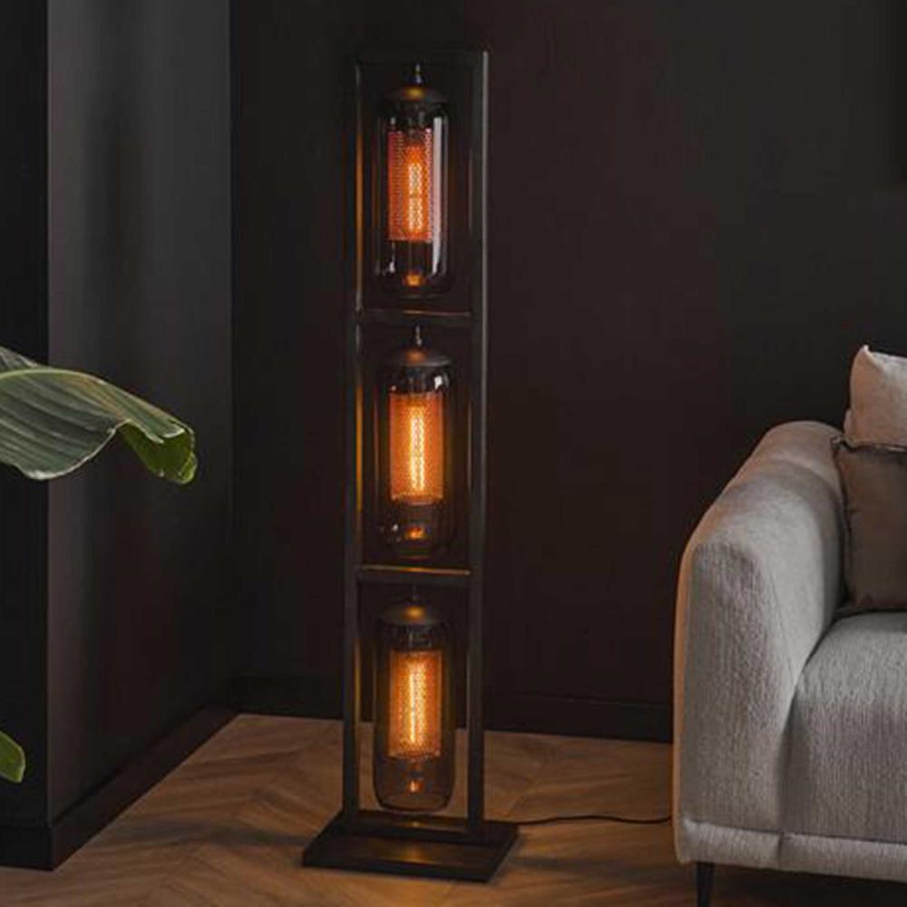 emob Staande lamp voor 3 lichtbronnen Smirna-Artic zwart