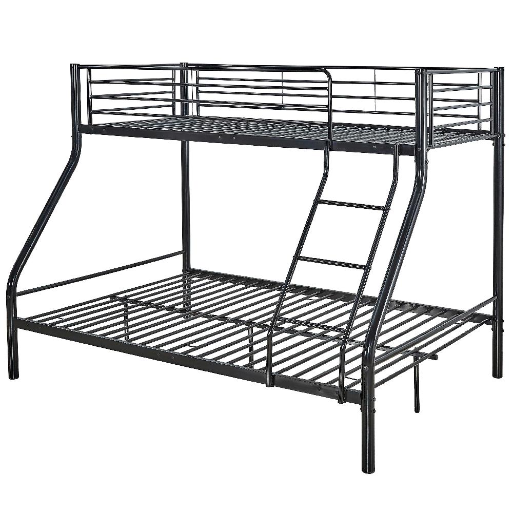 Emob Stapelbed Trixie 90x200 & 140x200 - Metaal - Mat Zwart