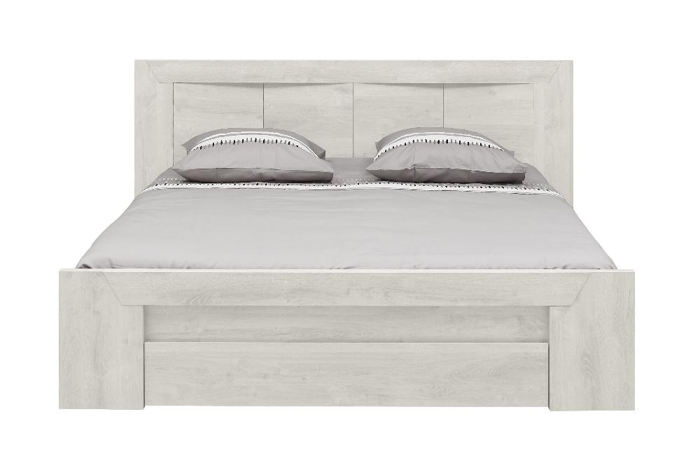 Emob Tweepersoonsbed Hayden Met Lade 160x200 - Gebleekte Eik