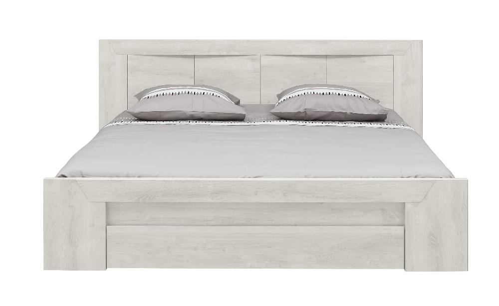 Emob Tweepersoonsbed Hayden Met Lade 180x200 - Gebleekte Eik