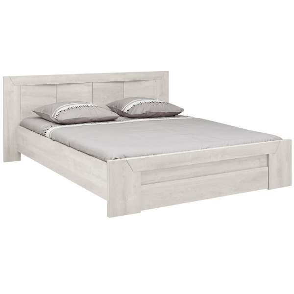 Emob Tweepersoonsbed Hayden Met Lade 180x200 - Gebleekte Eik