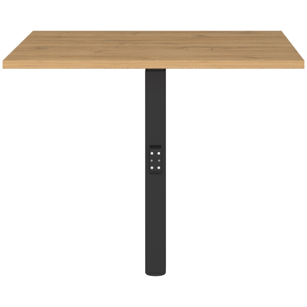 Emob Verbindingsstuk Voor Bureaus Cornel - Verstelbaar - Eikdecor/zwart