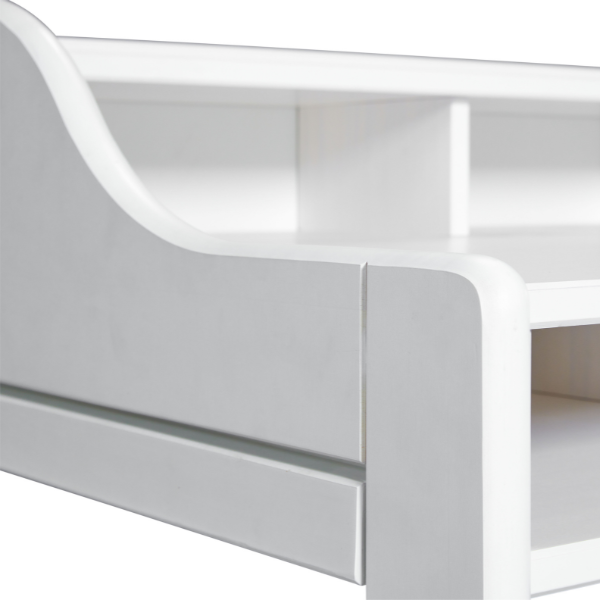 Emob Verstelbaar Kinderbureau Dasha - Wit Gelakt Dennenhout