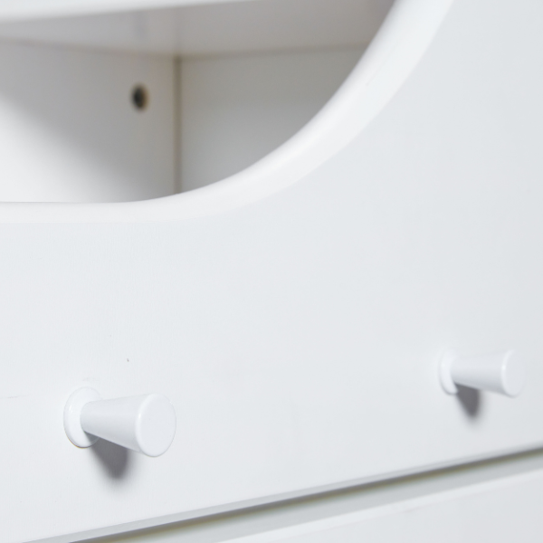 Emob Verstelbaar Kinderbureau Dasha - Wit Gelakt Dennenhout