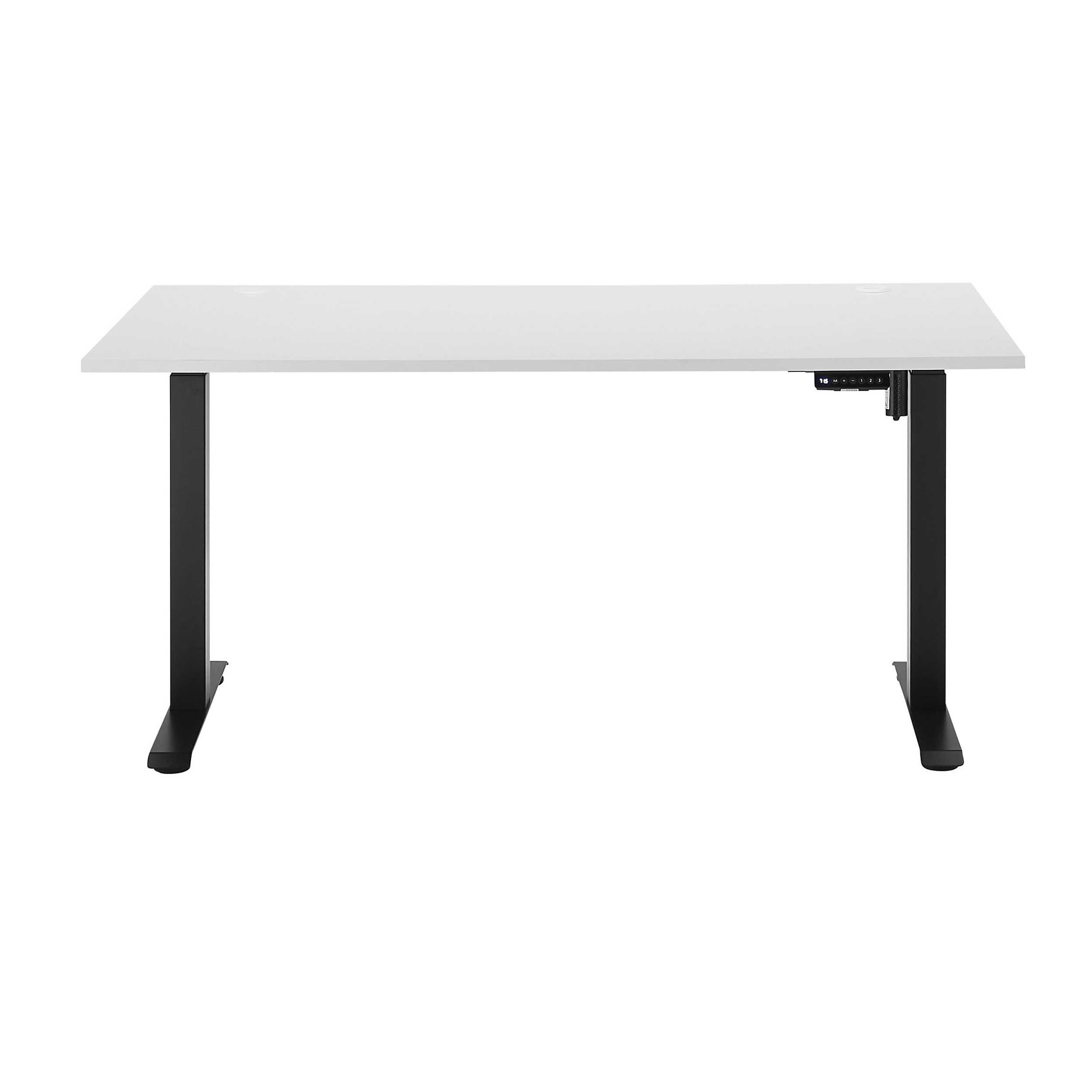 Emob Verstelbare Bureau Ben 160x77x74-117cm - Wit/zwart