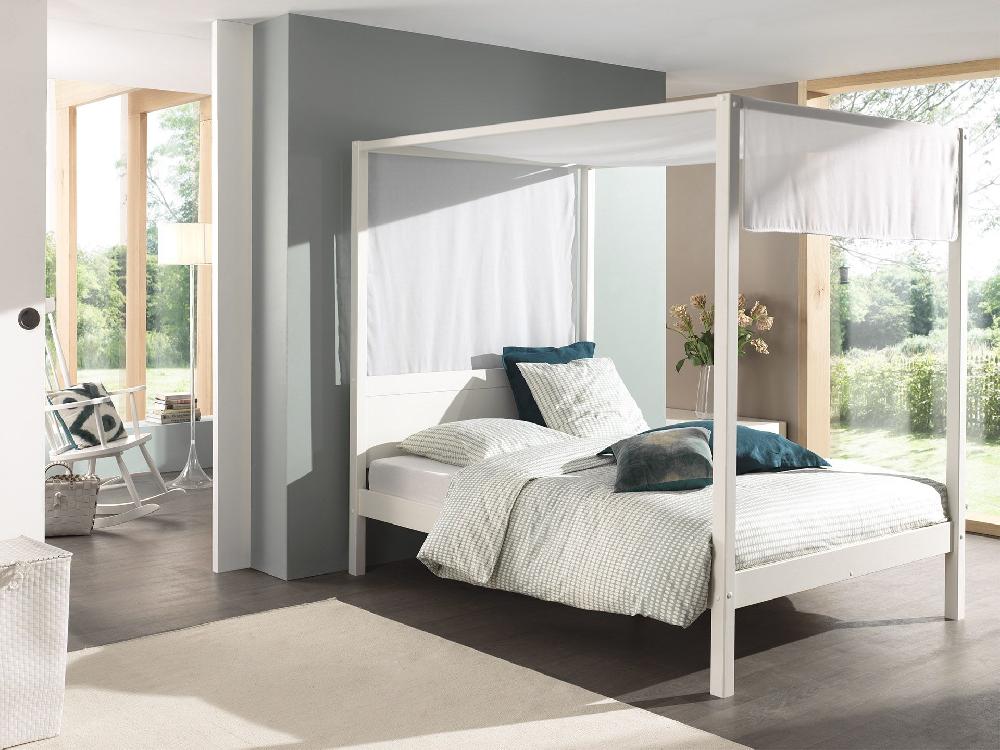 Emob Voile Voor Hemelbed Charlotte 140cm Katoen - Wit