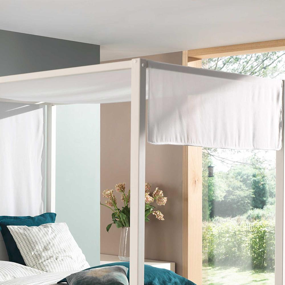 emob Voile voor hemelbed Charlotte 140cm katoen - wit