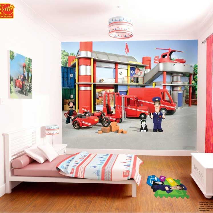 Emob Walltastic Kinderbehang Postbode Pieter Post 305x244 Cm