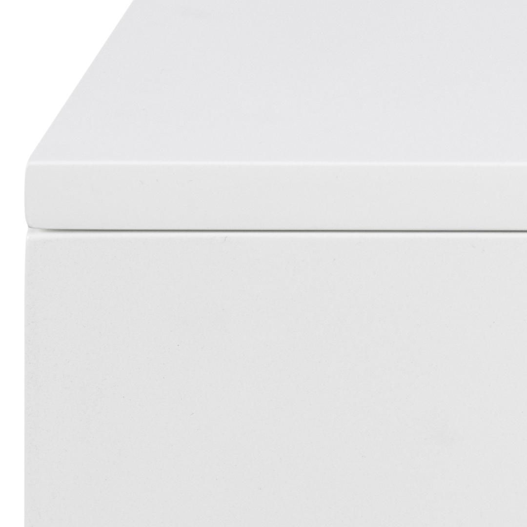 Emob Wit UV-geschilderd MDF Nachtkastje Met 2 Laden