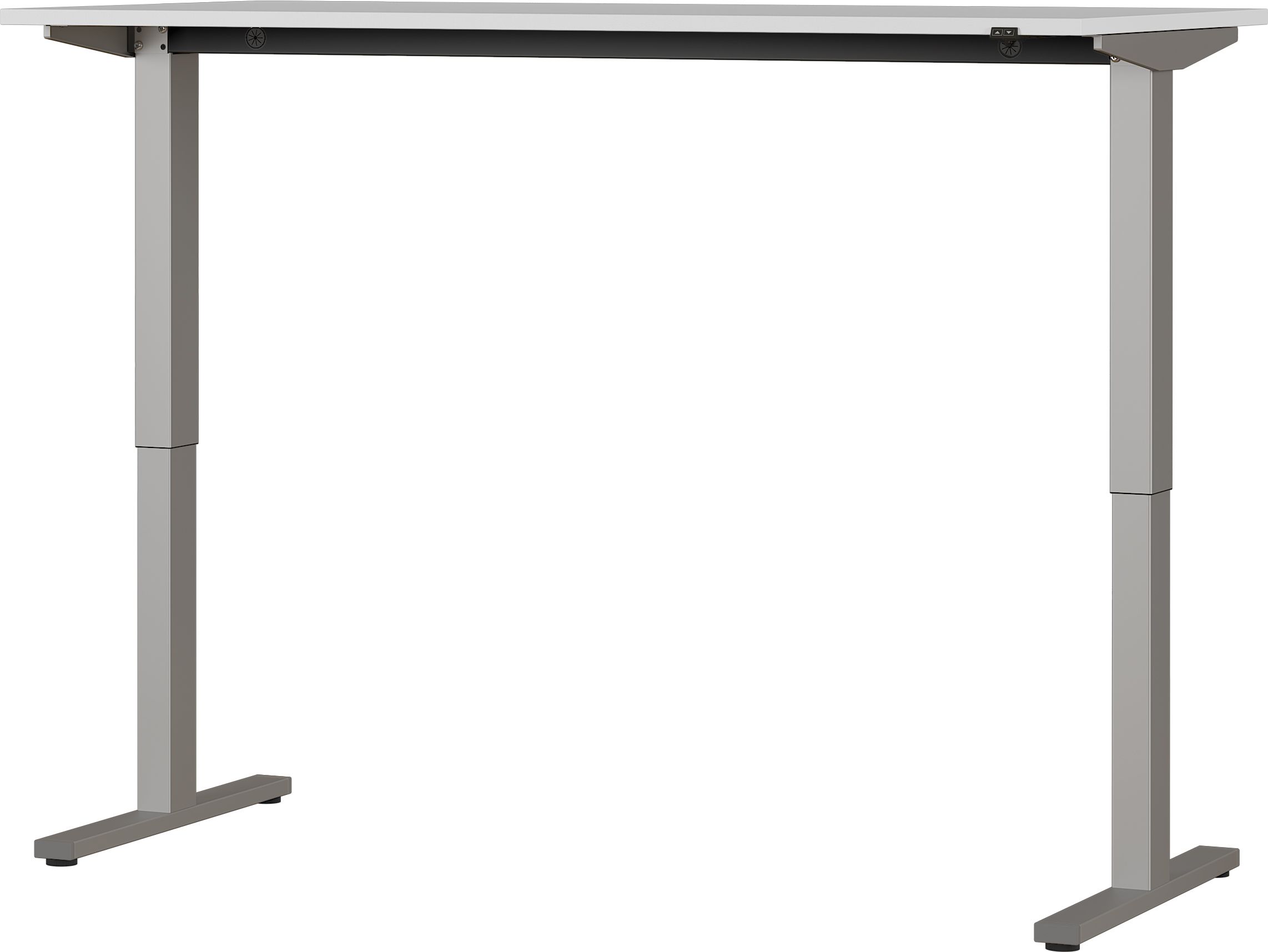 Emob Zit-sta Bureau Osmond 160cm Elektrisch Verstelbaar - Lichtgrijs/zilver