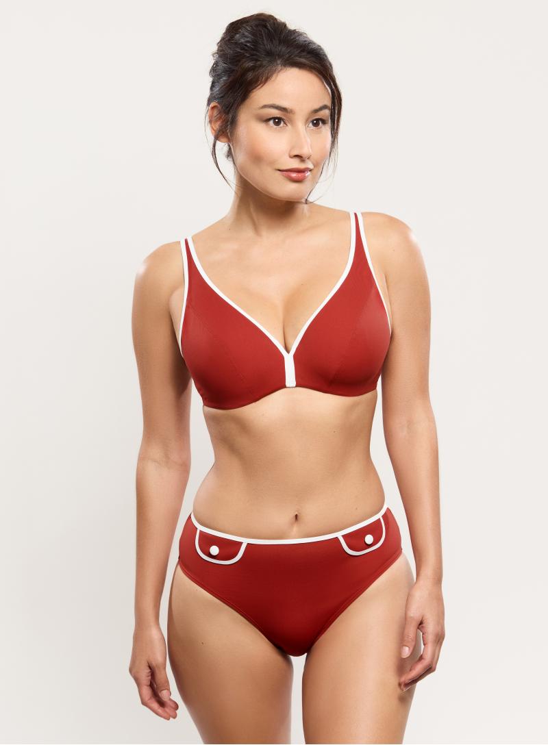 Empreinte Bikini - Slip Taille Haute ATTITUDE Tomette