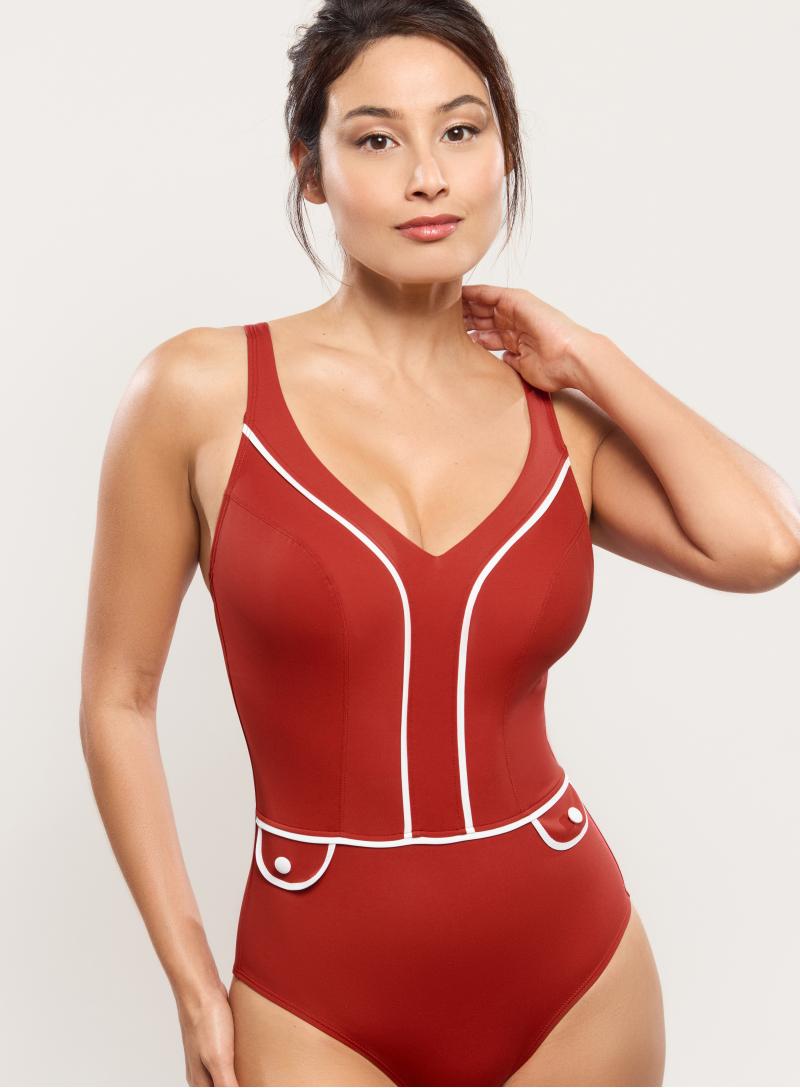 Empreinte 1 Pièce - Décolleté V ATTITUDE Tomette