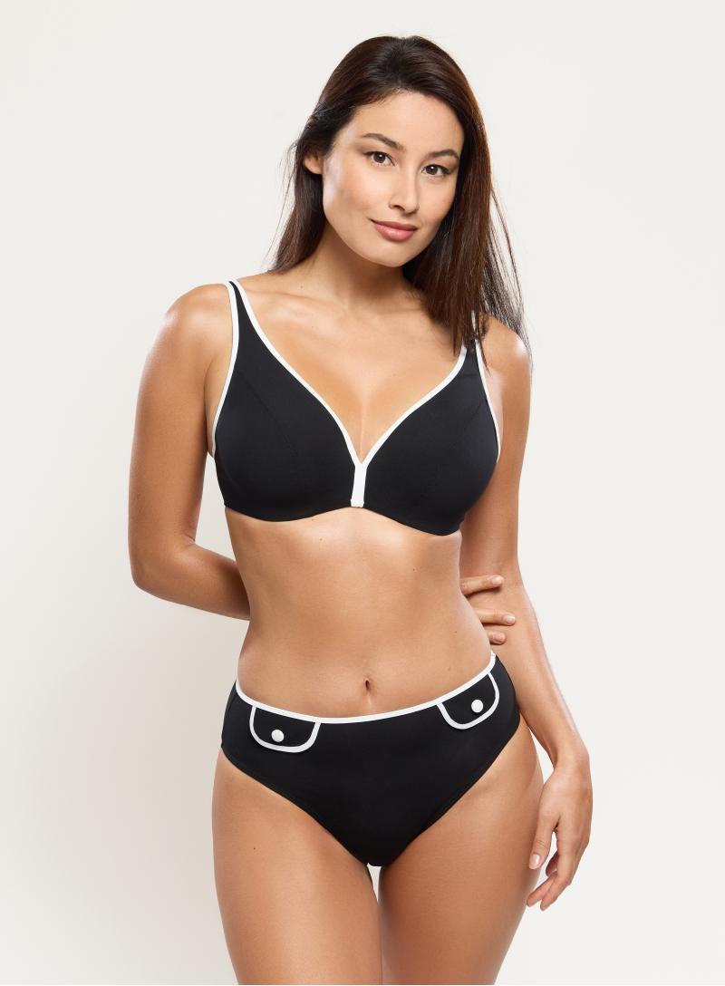 Empreinte Bikini - Slip Taille Haute ATTITUDE Noir