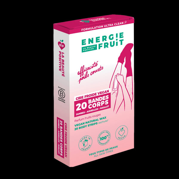 energie fruit BANDES DE CIRES FROIDE VEGAN - 20 BANDES CORPS energie fruit BANDES DE CIRES FROIDE VEGAN - 20 BANDES CORPS