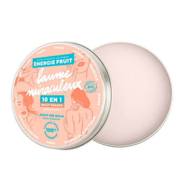 energie fruit BAUME MIRACULEUX 10-EN-1 CERTIFIE BIO PAR ECOCERT - PARFUM MONOI