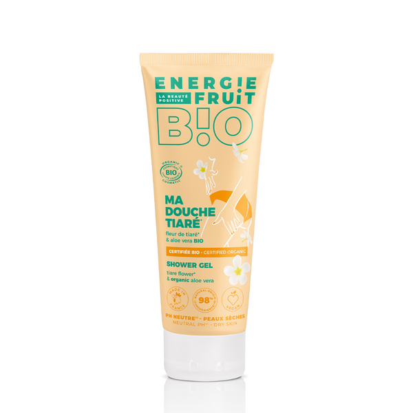 energie fruit GEL DOUCHE FLEUR DE TIARE & ALOE VERA - CERTIFIÉ BIO PAR ECOCERT