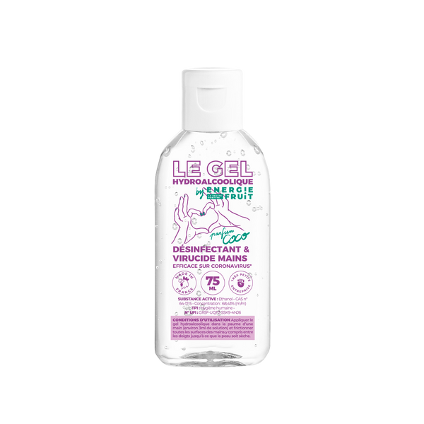 energie fruit GEL HYDROALCOOLIQUE BIOCIDE - PARFUM COCO energie fruit GEL HYDROALCOOLIQUE BIOCIDE - PARFUM COCO
