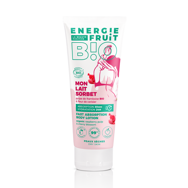 energie fruit LAIT CORPS SORBET FRAMBOISE CERTIFIÉ BIO PAR ECOCERT energie fruit LAIT CORPS SORBET FRAMBOISE CERTIFIÉ BIO PAR ECOCERT