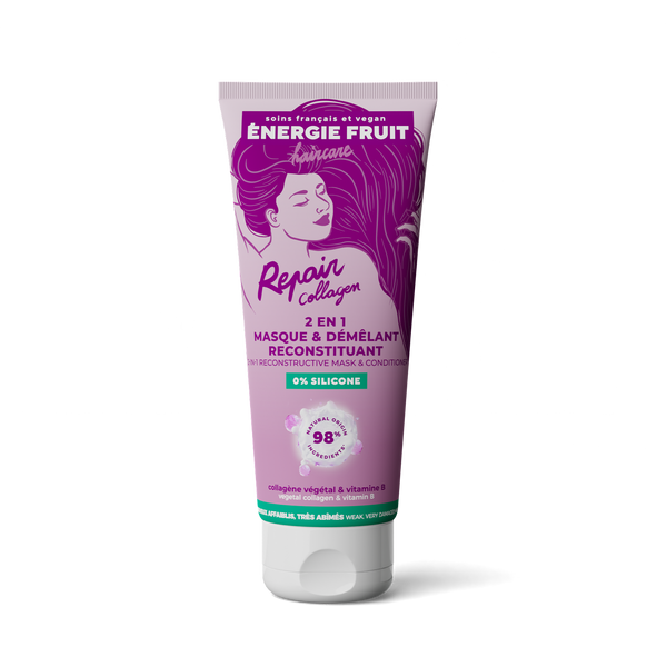 energie fruit MASQUE 2 EN 1 COLLAGEN REPAIR SANS SILICONE - COLLAGENE VEGETAL & VITAMINE B